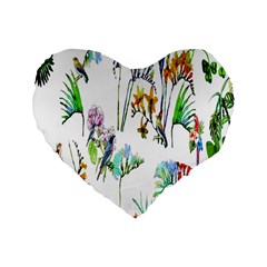 Pink-011 Standard 16  Premium Heart Shape Cushions