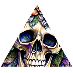 Skull Dead Wooden Puzzle Triangle by GardenOfOphir