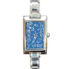 Education Rectangle Italian Charm Watch