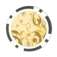 Floral Poker Chip Card Guard