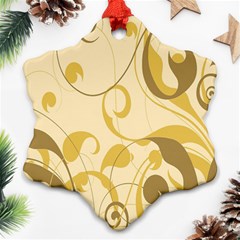 Floral Snowflake Ornament (two Sides)
