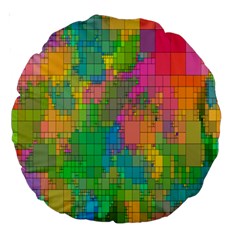 Pixel-79 Large 18  Premium Round Cushions