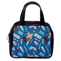 Medicine Pattern Classic Handbag (one Side) by SychEva