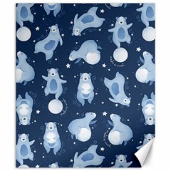 Bear Pattern Patterns Planet Animals Canvas 20  X 24 