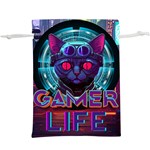 Gamer Life Lightweight Drawstring Pouch (XL) Front