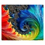 Colorful Digital Art Fractal Design Premium Plush Fleece Blanket (Small) 50 x40  Blanket Front