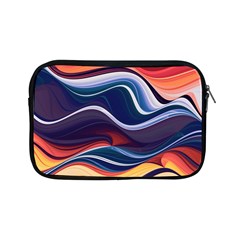 Wave Of Abstract Colors Apple Ipad Mini Zipper Cases by Semog4