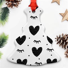 Hearts-57 Christmas Tree Ornament (two Sides)