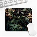 Tropical Leaves Leaf Foliage Monstera Nature Home Large Mousepad Front