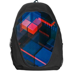 Minimalist Abstract Shaping  Abstract Digital Art Backpack Bag