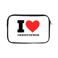 I Love Christopher  Apple Ipad Mini Zipper Cases by ilovewhateva