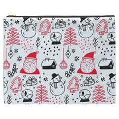 Christmas Themed Seamless Pattern Cosmetic Bag (xxxl) by Semog4
