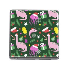 Colorful Funny Christmas Pattern Memory Card Reader (square 5 Slot) by Semog4
