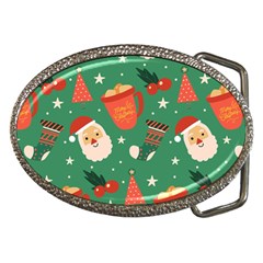 Colorful Funny Christmas Pattern Belt Buckles by Semog4