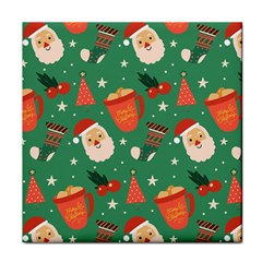 Colorful Funny Christmas Pattern Face Towel by Semog4