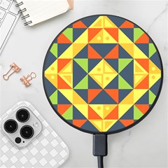 Background Geometric Color Wireless Fast Charger(black)
