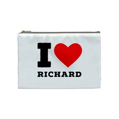 I Love Richard Cosmetic Bag (medium) by ilovewhateva
