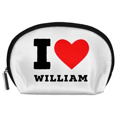 I Love William Accessory Pouch (large) by ilovewhateva