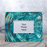 Fractal Abstract Background White Tabletop Photo Frame 4 x6  Front