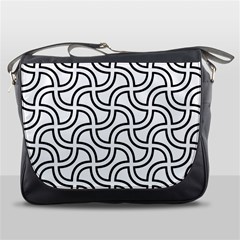 Pattern-monochrome-repeat- Messenger Bag