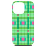 Checkerboard-squares-abstract-- iPhone 14 Pro Max Black UV Print Case Front