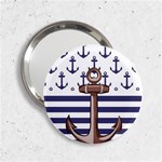 Anchor Background Design 2.25  Handbag Mirrors Front