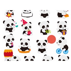 Giant Panda Bear Cuteness Premium Plush Fleece Blanket (extra Small)