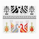 Bulgarian Folk Art Folk Art Small Glasses Cloth (2 Sides) Back