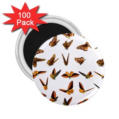 Butterfly Butterflies Insect Swarm 2 25  Magnets (100 Pack) 
