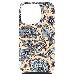 Texture Ornament Paisley Iphone 14 Pro Black Uv Print Case