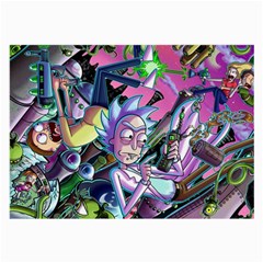 Rick And Morty Time Travel Ultra Large Glasses Cloth