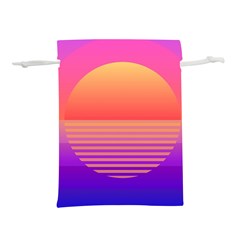 Sunset Summer Time Lightweight Drawstring Pouch (l)