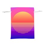 Sunset Summer Time Lightweight Drawstring Pouch (L) Front