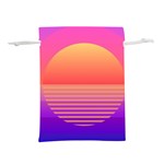 Sunset Summer Time Lightweight Drawstring Pouch (L) Back