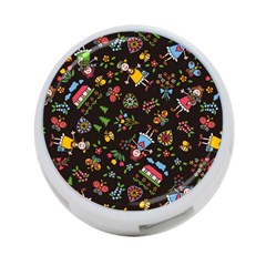 Cartoon Texture 4-port Usb Hub (two Sides)
