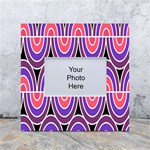 Pink, blue, black, purple Tones Pop Art  White Box Photo Frame 4  x 6  Front