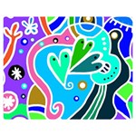 Crazy Pop Art - Doodle Hearts   Premium Plush Fleece Blanket (Medium) 60 x50  Blanket Front