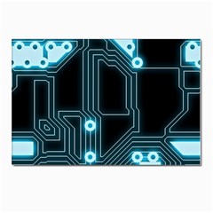 A Completely Seamless Background Design Circuitry Postcards 5  X 7  (pkg Of 10) by Amaryn4rt