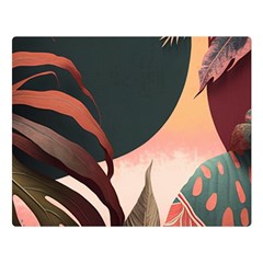 Leaves Foliage Plants Premium Plush Fleece Blanket (large)