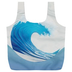 Wave Tsunami Tidal Wave Ocean Sea Water Full Print Recycle Bag (xxl)