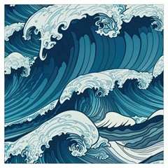 Waves Ocean Sea Pattern Water Tsunami Rough Seas Lightweight Scarf 