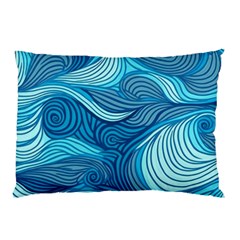 Ocean Waves Sea Abstract Pattern Water Blue Pillow Case