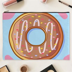 Dessert Food Donut Sweet Decor Chocolate Bread Cosmetic Bag (xxxl)