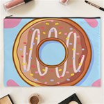 Dessert Food Donut Sweet Decor Chocolate Bread Cosmetic Bag (XXXL) Front