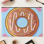 Dessert Food Donut Sweet Decor Chocolate Bread Cosmetic Bag (XXXL) Back