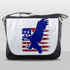 Usa Flag Eagle Symbol American Bald Eagle Country Messenger Bag