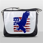 Usa Flag Eagle Symbol American Bald Eagle Country Messenger Bag Front