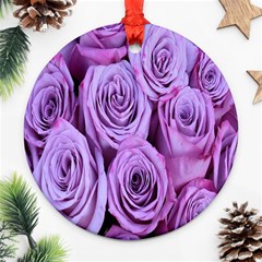 Roses-52 Round Ornament (two Sides)
