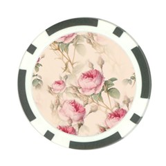 Roses-58 Poker Chip Card Guard