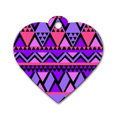 Seamless-181 Dog Tag Heart (two Sides)